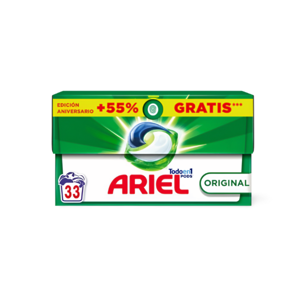 Ariel detergente Pods 21 + 12 GRATIS